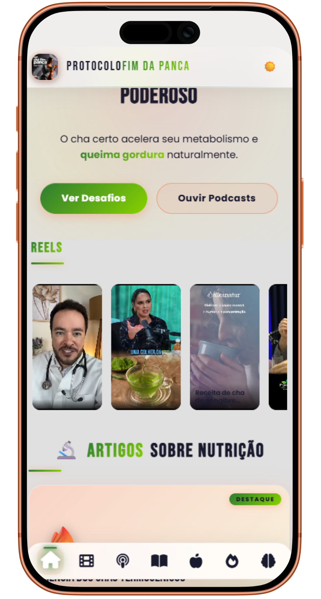 App Desafio 21 Dias Fim da Pança